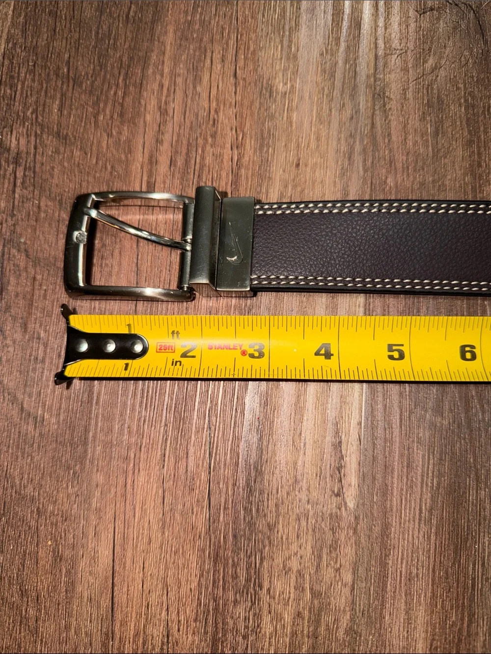 Nike Reversible Leather Belt Mens Brown Black no size see measurements